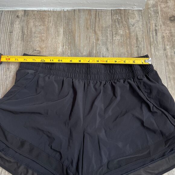 Athleta Mesh Racer Run Short 4" Women's L Black - Picture 7 of 10